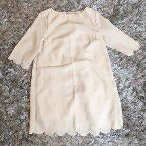 NEW Tobi Cream Scalloped Dress size S